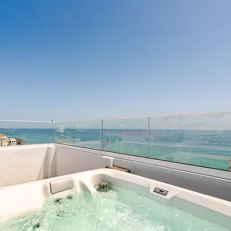 דירה Sandora Pearl - Sea View Penthouse With Jacuzzi, Steps From The & Old Town אלבופיירה