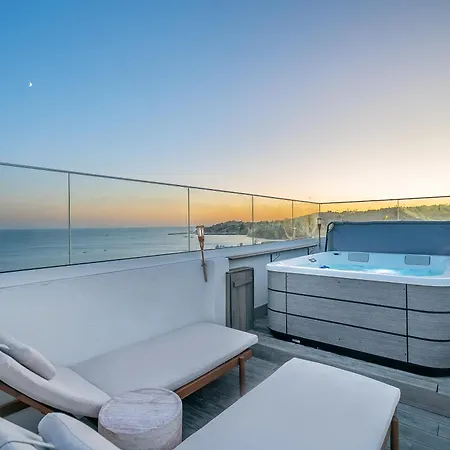 Sandora Pearl - Sea View Penthouse With Jacuzzi, Steps From The & Old Town شقة البوفيرا